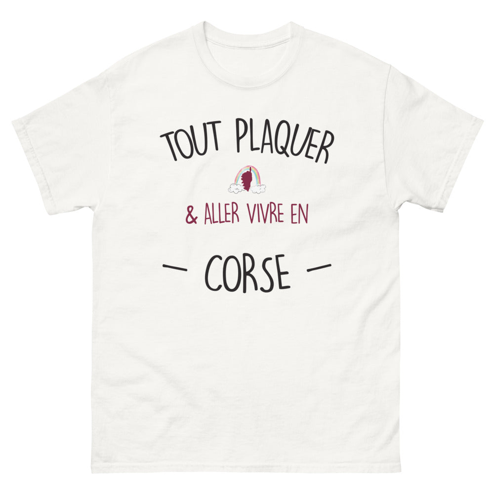 T-shirt Corse blanc - Tout plaquer et vivre en Corse