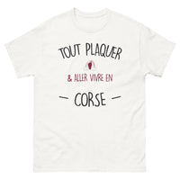 Thumbnail for T-shirt Corse blanc - Tout plaquer et vivre en Corse