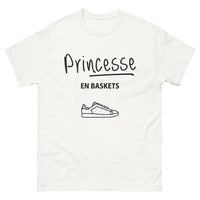 Thumbnail for T-shirt France blanc - Princesse en baskets