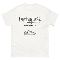 Thumbnail for T-shirt Portugal blanc - Portugaise en baskets