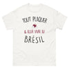 T-shirt Brésil blanc - Tout Plaquer et Aller Vivre au Brésil