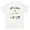 T-shirt Aveyron blanc - Tout plaquer et vivre en Aveyron