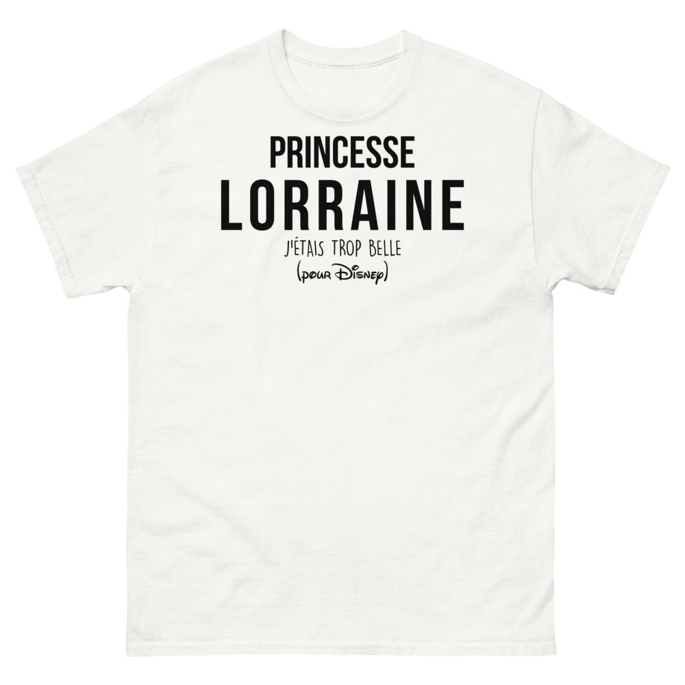 T-shirt Lorraine blanc - J'étais trop belle pour Disney