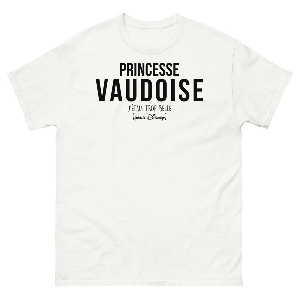 T-shirt Vaudoise blanc - J'étais Trop Belle pour Disney