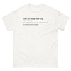 T-shirt blanc - design unique et local