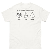 Thumbnail for T-shirt humour blanc - Je suis une fille de peu de choses