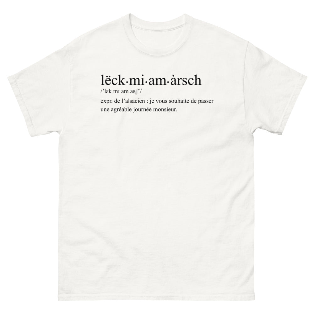 T-shirt Alsace blanc - Leck mi am Arsch