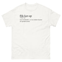 Thumbnail for T-shirt Hollande blanc - Flikker op, humour néerlandais