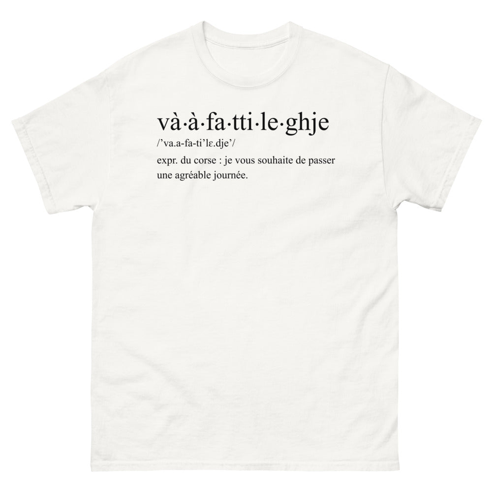 T-shirt Corse blanc - Vaa a fa tti le ghje