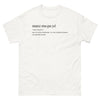 T-shirt Réunion blanc - Manz Ma Pa Ye, expression créole