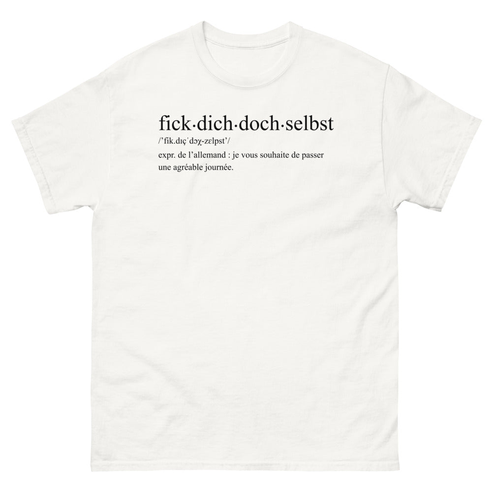 T-shirt Allemagne blanc - Amusez-vous bien avec élégance