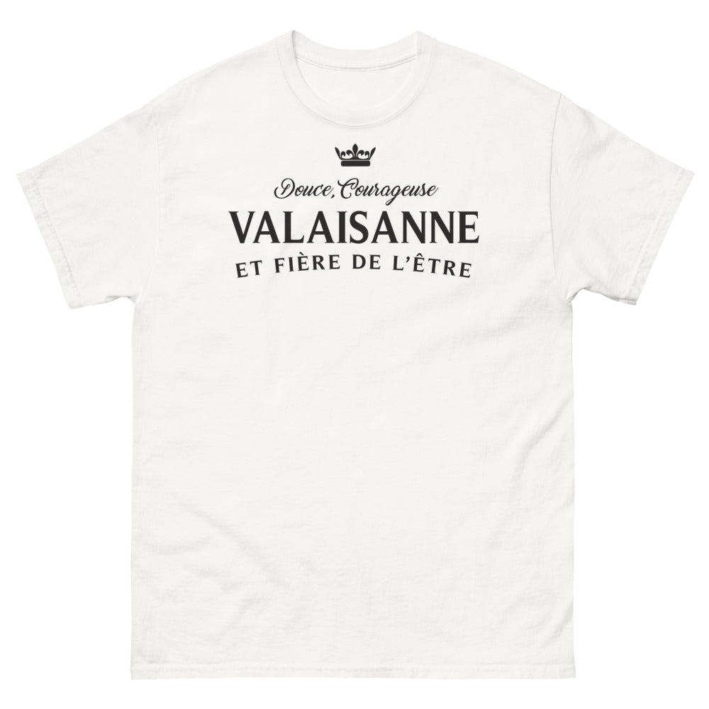 T-shirt Valais blanc - Douceur et fierté des Valaisannes