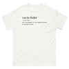 T-shirt Portugal blanc - Vai-te Foder, expression humoristique