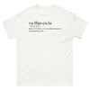 T-shirt Italie blanc - Va ffan cu lo, humour italien