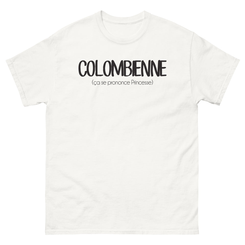 T-shirt Colombienne blanc - Ça se prononce Princesse