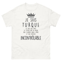Thumbnail for T-shirt Turque blanc - Une flamme dans l'âme