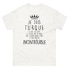 T-shirt Turquie blanc - Fierté et humour de vos origines