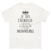 T-shirt Chinoise blanc - Je suis chinoise, née avec le cœur sur la main