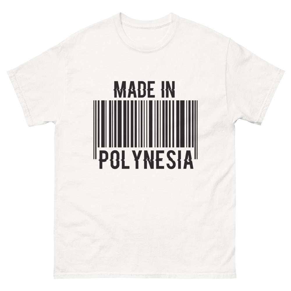 T-shirt Polynésie blanc - Fierté et humour des îles