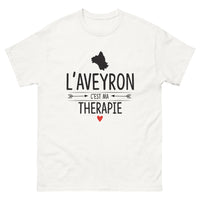 Thumbnail for T-shirt Aveyron blanc - L'Aveyron, c'est ma thérapie