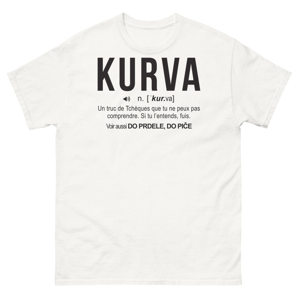 T-shirt Tchèque blanc - La phrase tchèque amusante