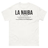 T-shirt Roumain blanc - La Naiba, un mot impossible à comprendre