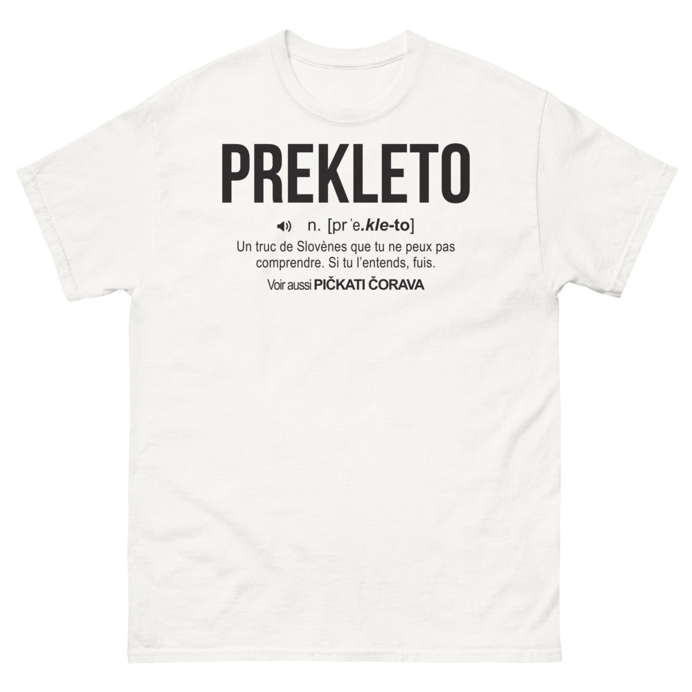 T-shirt Slovène blanc - Un clin d'œil aux locaux
