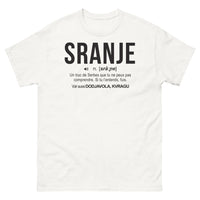 Thumbnail for T-shirt Serbe blanc - Sranje, un clin d'œil amusant