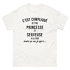 T-shirt Serveuse et Princesse blanc - Ça va, je gère !