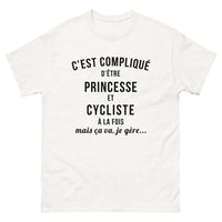 Thumbnail for T-shirt Princesse et Cycliste blanc - Ça va, je gère
