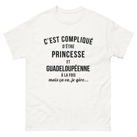 Thumbnail for T-shirt Guadeloupe blanc - C'est compliqué d'être princesse