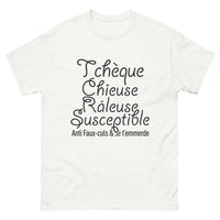 Thumbnail for T-shirt Tchèque blanc - Chieuse Tchèque, Râleuse Susceptible