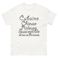 Thumbnail for T-shirt Cubaine blanc - Chieuse et fière de l'être