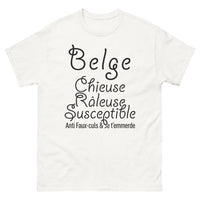 Thumbnail for T-shirt Belgique blanc - Chieuse Raleuse Susceptible