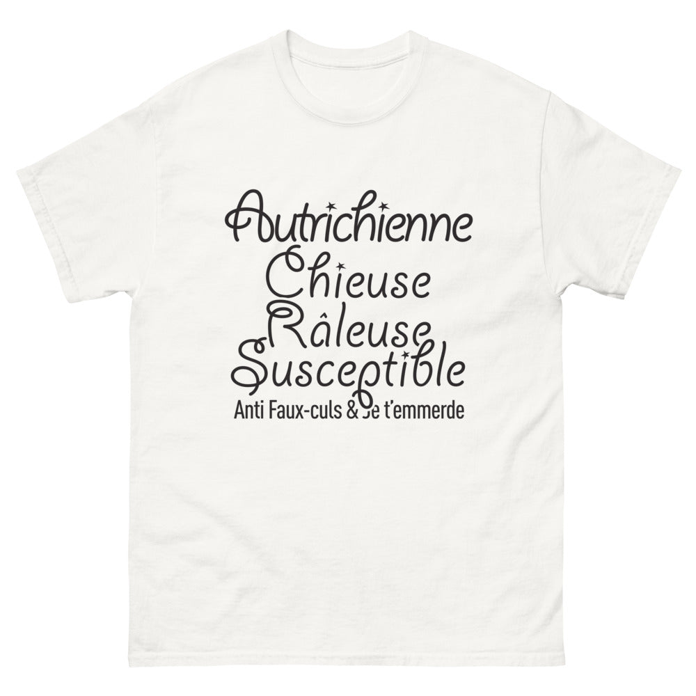 T-shirt Autrichien blanc - Chieuse et fière