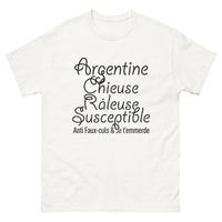 Thumbnail for T-shirt Argentine blanc - Chieuse et susceptible
