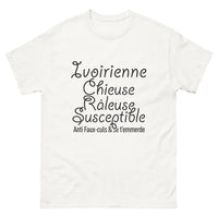 Thumbnail for T-shirt Côte d'Ivoire blanc - Ivoirienne Chieuse et fière