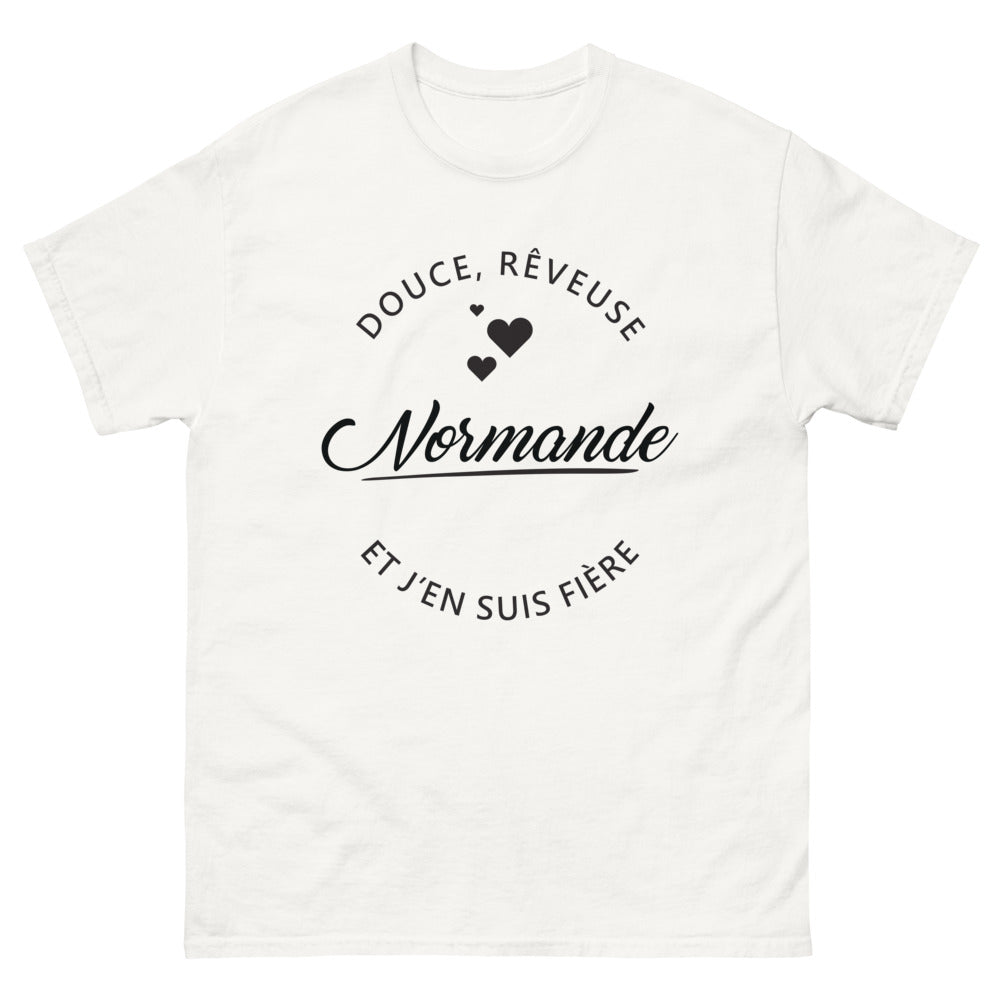 T-shirt Normandie blanc - Douce Rêveuse et J'en Suis Fière