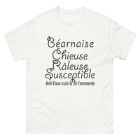 Thumbnail for T-shirt Béarnaise blanc - Chieuse, Râleuse et Susceptible