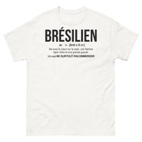 Thumbnail for T-shirt Brésilien blanc - Cœur sur la main, flamme dans l'âme