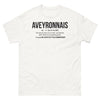 T-shirt Aveyron blanc - Avec le cœur sur la main