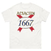 T-shirt Alsacien blanc - Fierté et humour depuis 1667