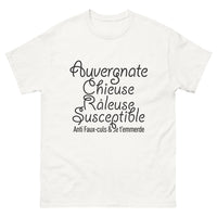 Thumbnail for T-shirt Auvergne blanc - Amusante et fière d'être chieuse