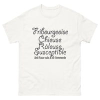 Thumbnail for T-shirt Fribourgeoise blanc - Râleuse et fière de l'être