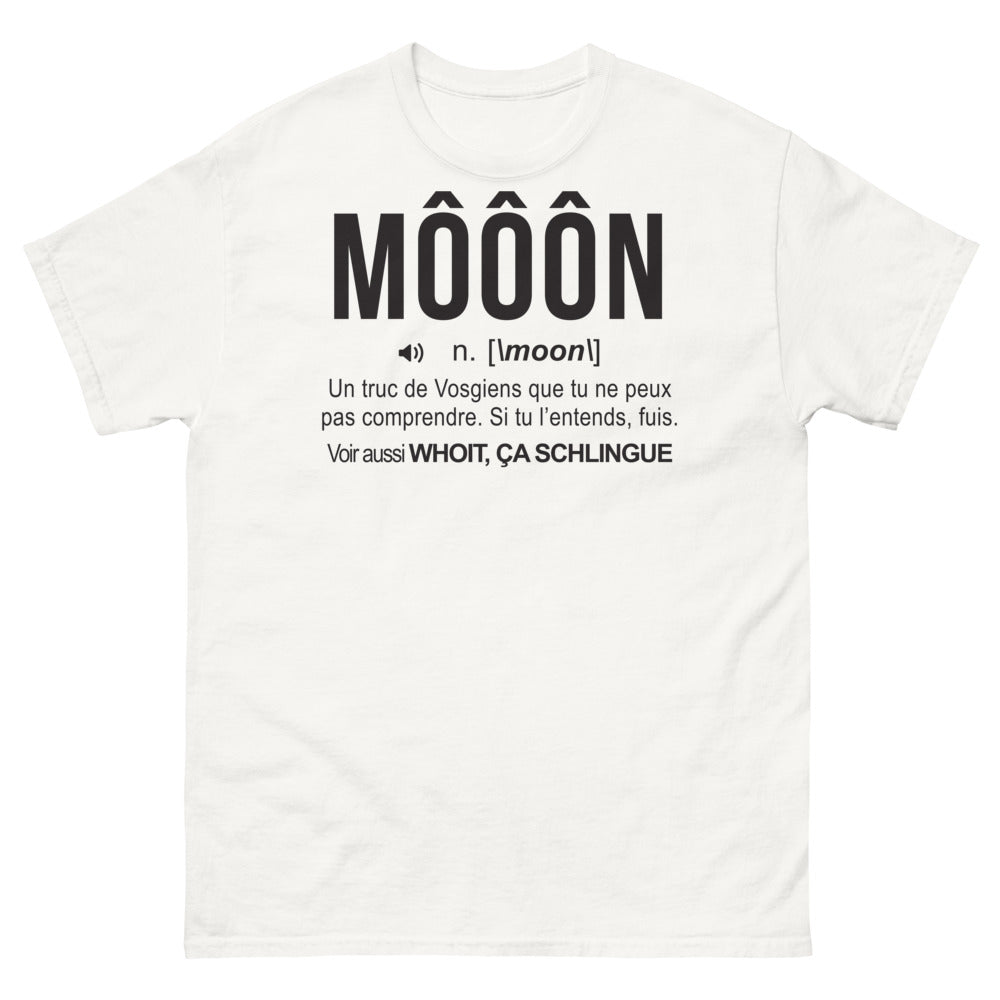T-shirt Vosgien blanc - Humour sous le clair de lune