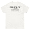 T-shirt Pays-Bas blanc - Expression néerlandaise incompréhensible