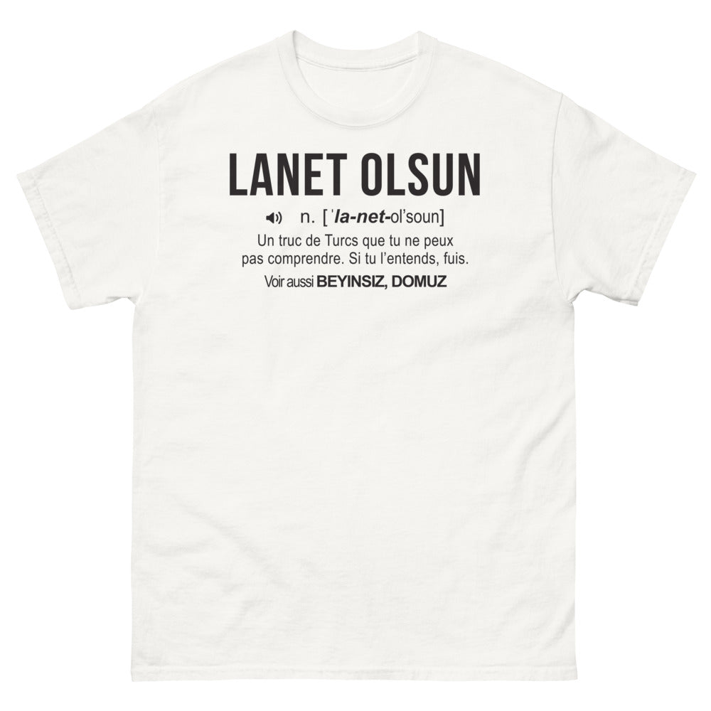 T-shirt Turc blanc - Ne Comprends Pas? Fuis!