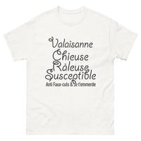Thumbnail for T-shirt Valaisanne blanc - Chieuse et fière de l'être
