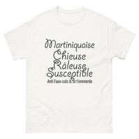 Thumbnail for T-shirt Martinique blanc - Chieuse et fière avec humour