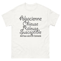Thumbnail for T-shirt Alsacienne blanc - Alsacienne chieuse et fière